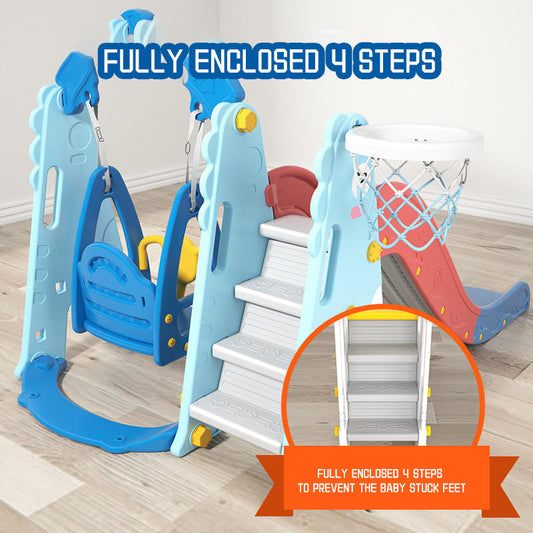 3 in 1 slide and swing set dino theme