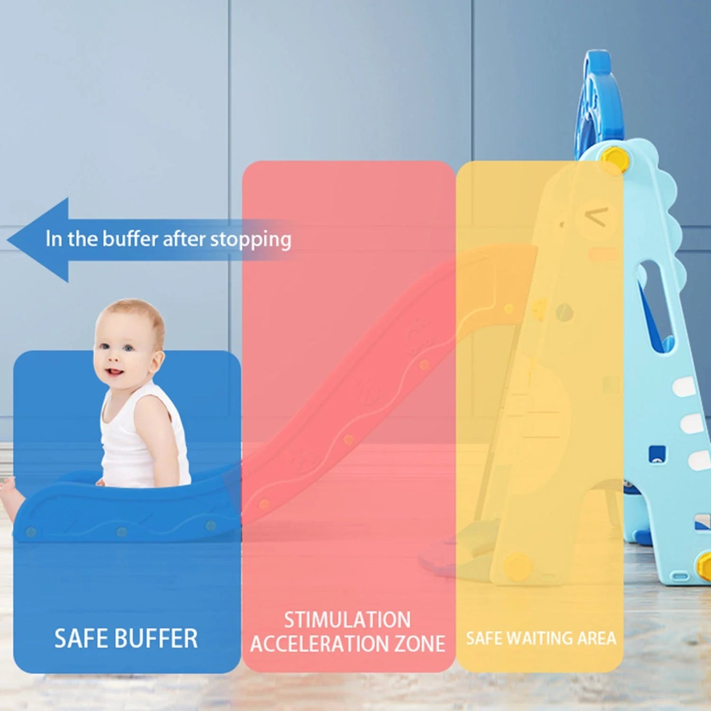 3 in 1 slide and swing set dino theme