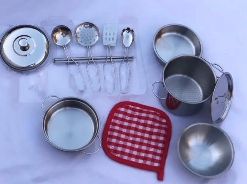 13 pieces steel utensils for kids