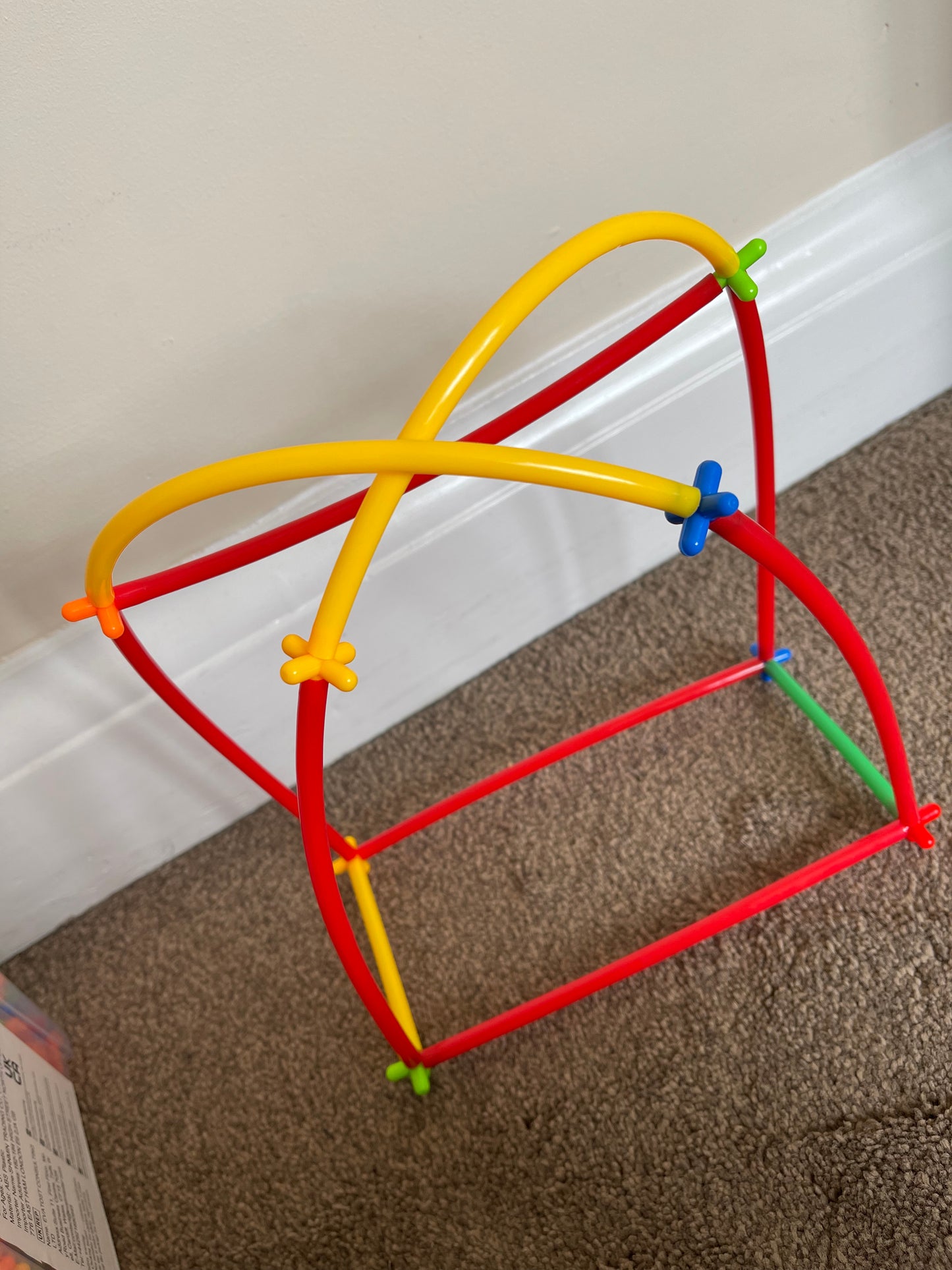 DIY Colorful Flexible Straw Pipe Building blocks