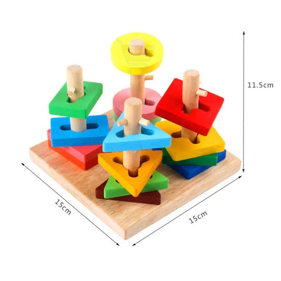 Geometrical Shape column set