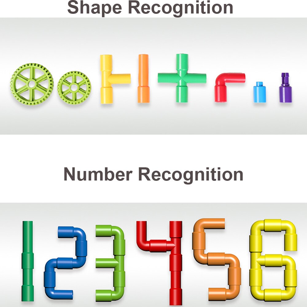 Water Pipe Plug Match DIY Building Blocks with Wheels Age