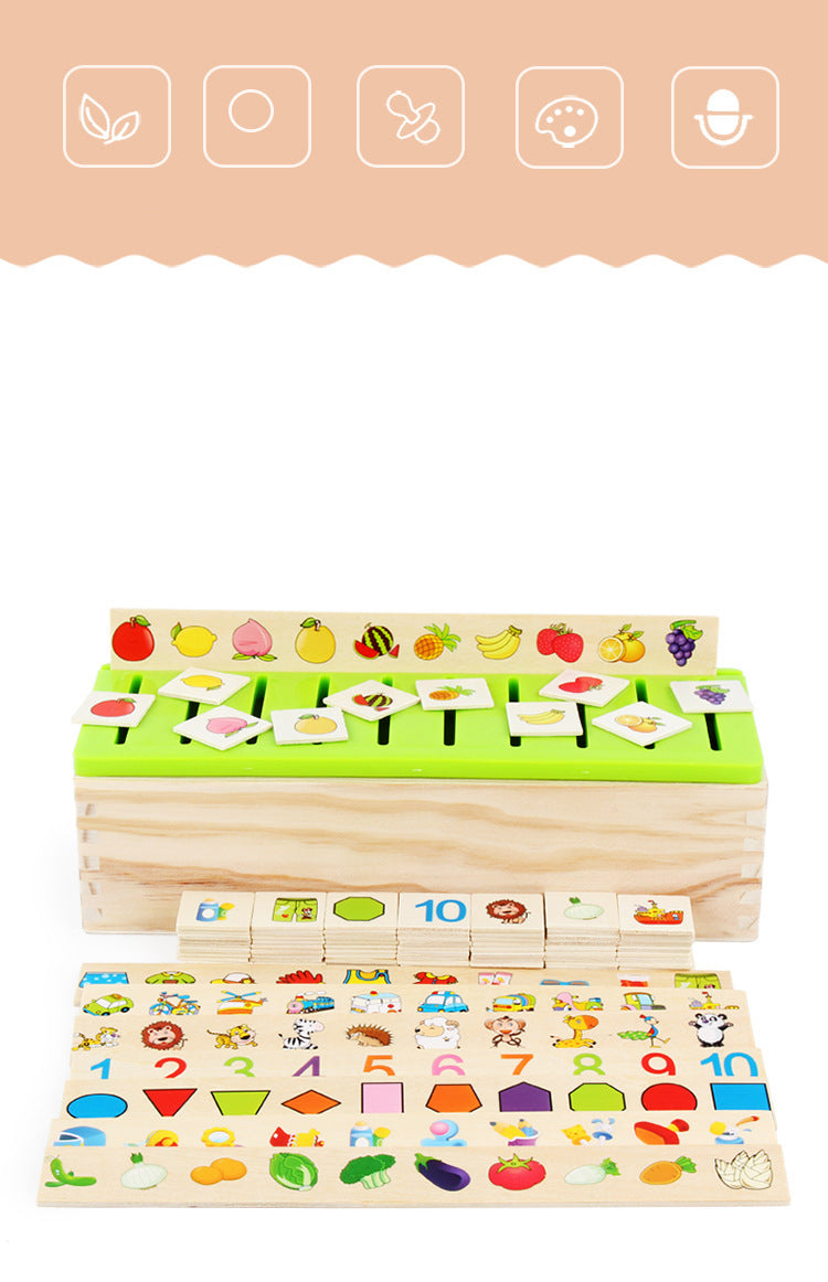 Wooden Knowledge Classification Box