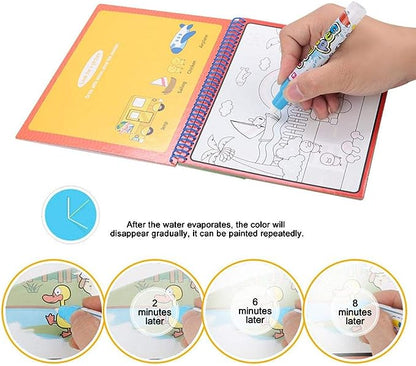 Magic water drawing coloring book