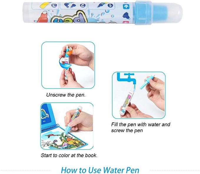 Magic water drawing coloring book