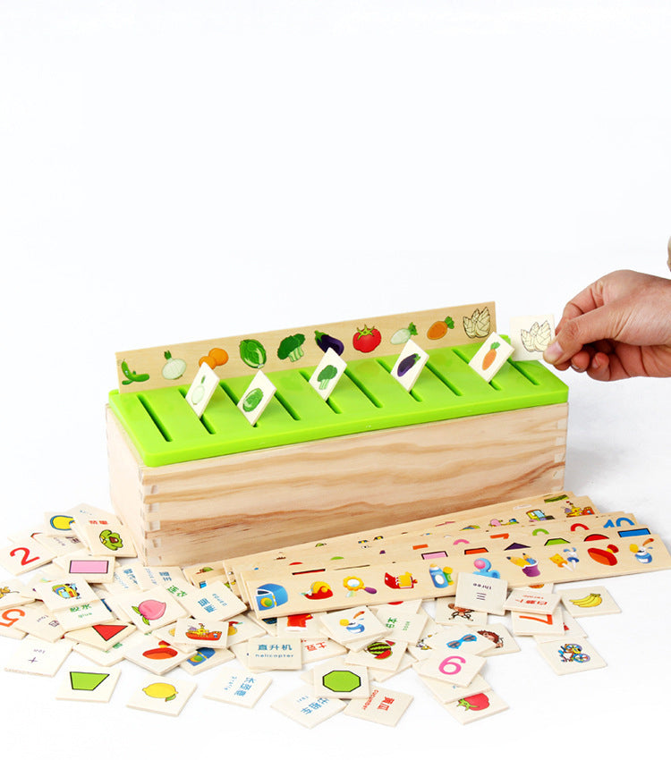 Wooden Knowledge Classification Box