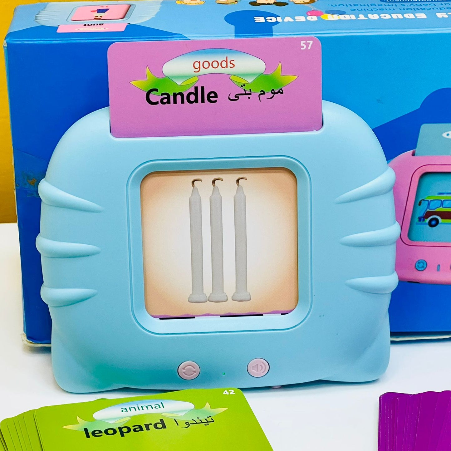 English and Urdu Flashcard Reader Learning Machine