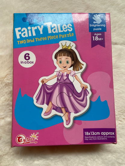 Two and Three Piece Jigsaw Puzzles for Toddlers – Fairy Tales