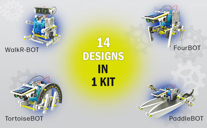 14 in 1 DIY Solar Robot Logical Experiments