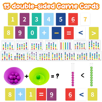Test tube beads sorting toy