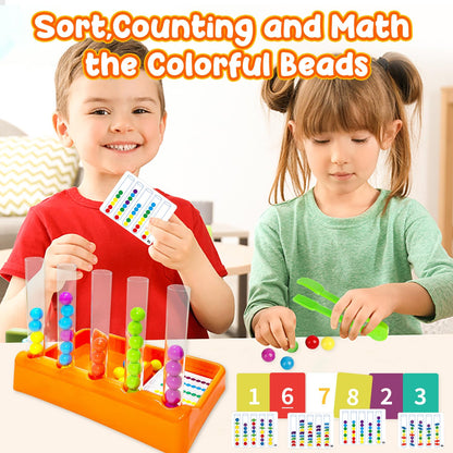 Test tube beads sorting toy