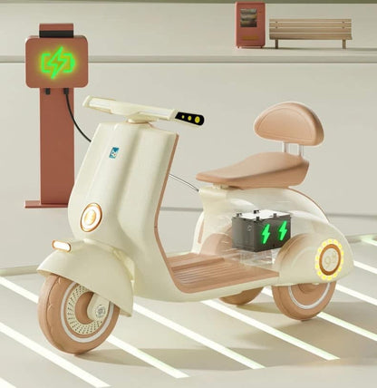 Electric Vespa 6V kids- Beige