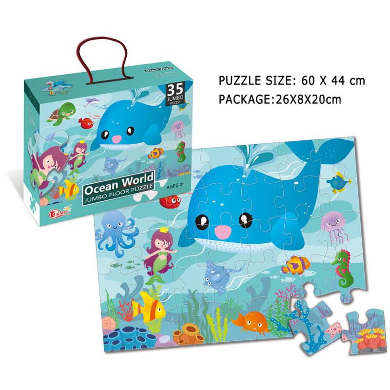 Ocean World Jumbo Floor Puzzle - 35 pieces