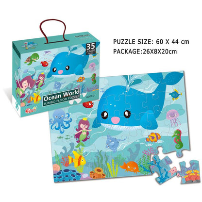 Ocean World Jumbo Floor Puzzle - 35 pieces