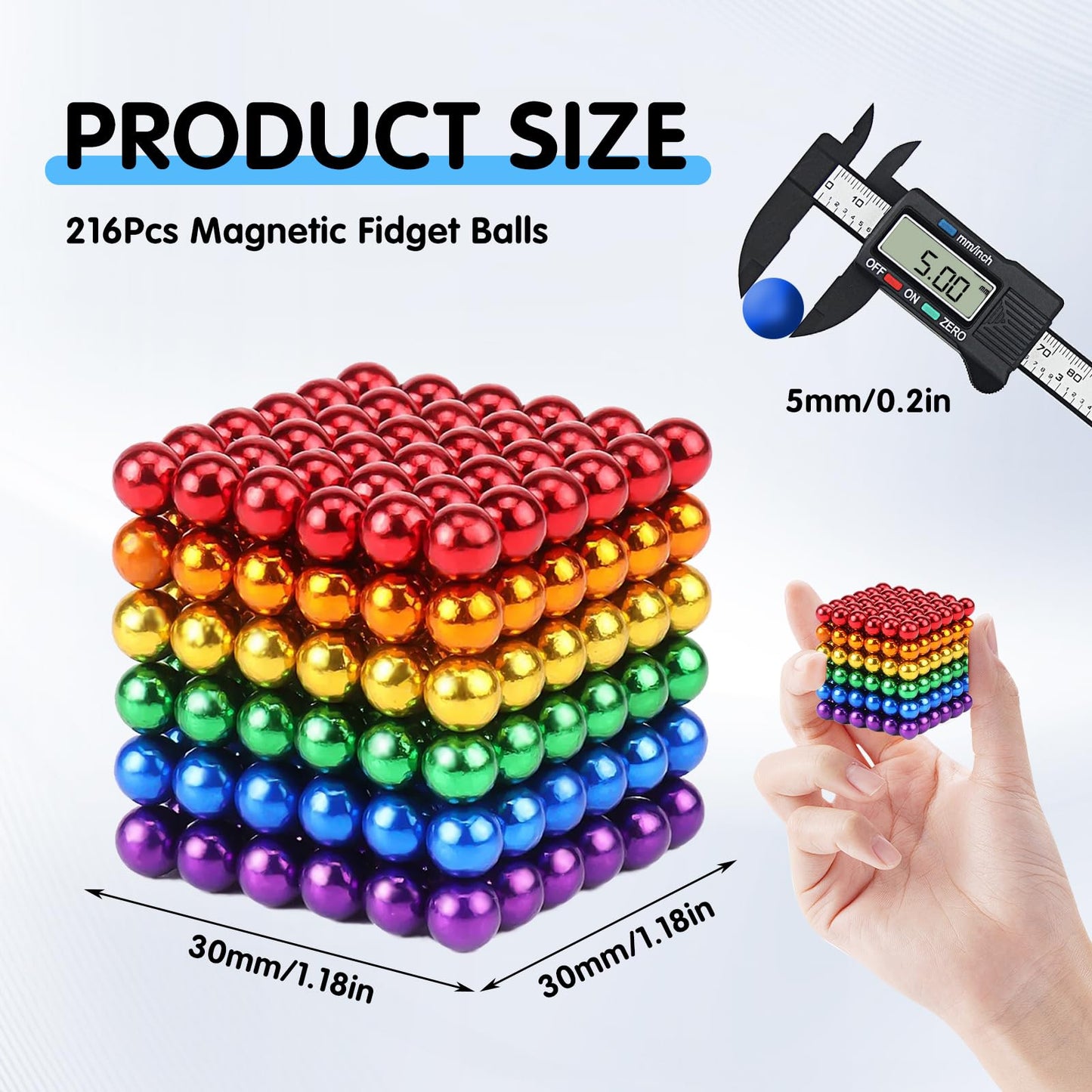 216 pieces 5mm magnetic balls
