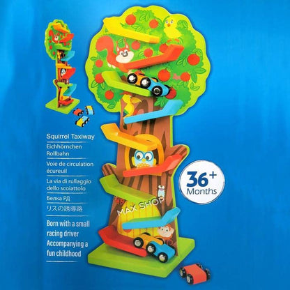 Squirrel Taxiway Wooden Race Track