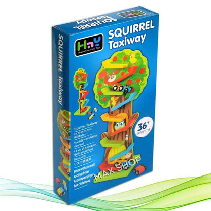 Squirrel Taxiway Wooden Race Track