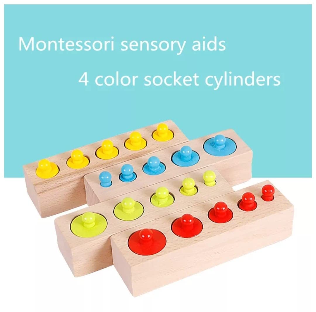 Wooden knob cylinders