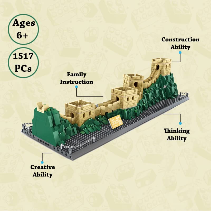 The Great Wall of China Building Blocks Model - 1407 Pieces