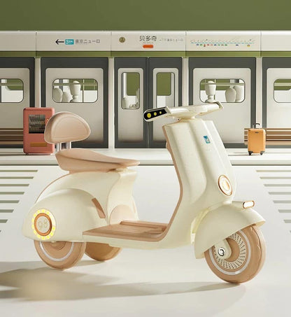Electric Vespa 6V kids- Beige