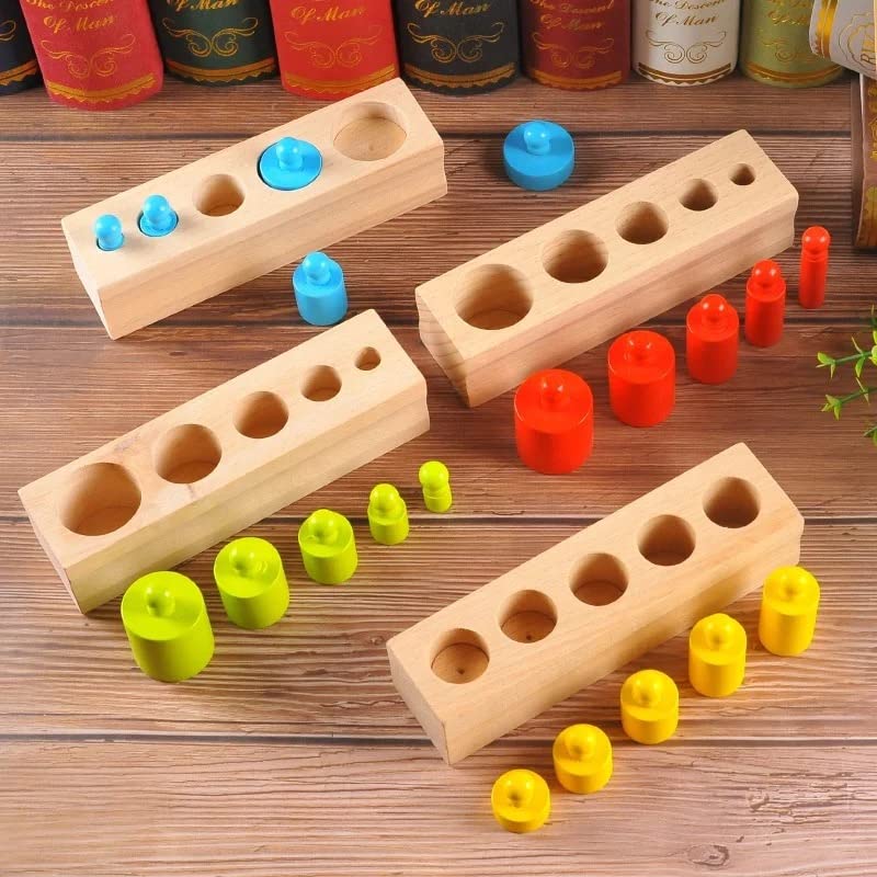 Wooden knob cylinders
