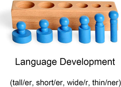 Wooden knob cylinders