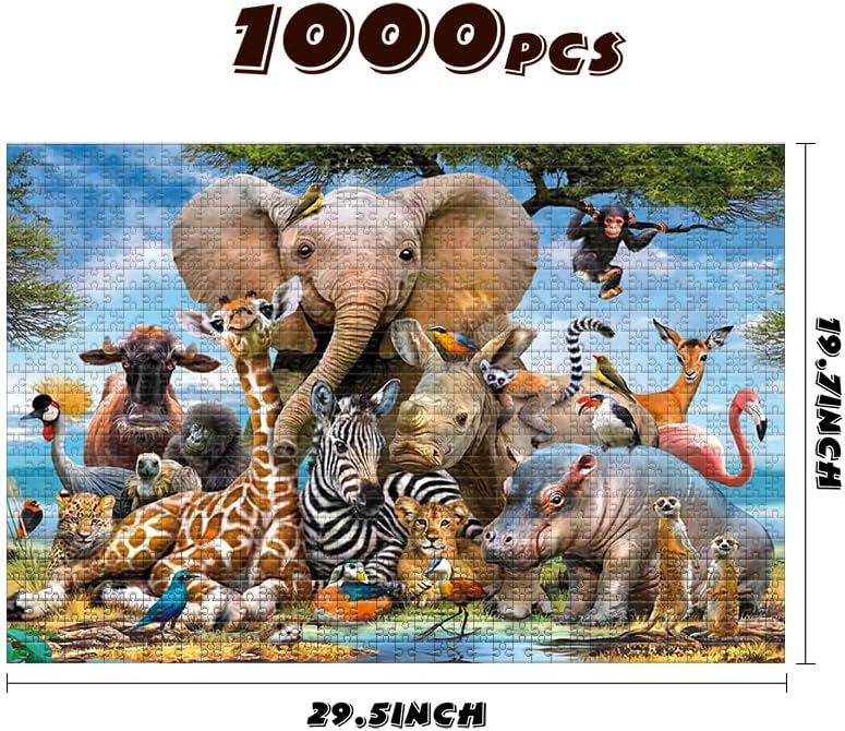 Animal World Jigsaw Puzzle 1000 Pieces