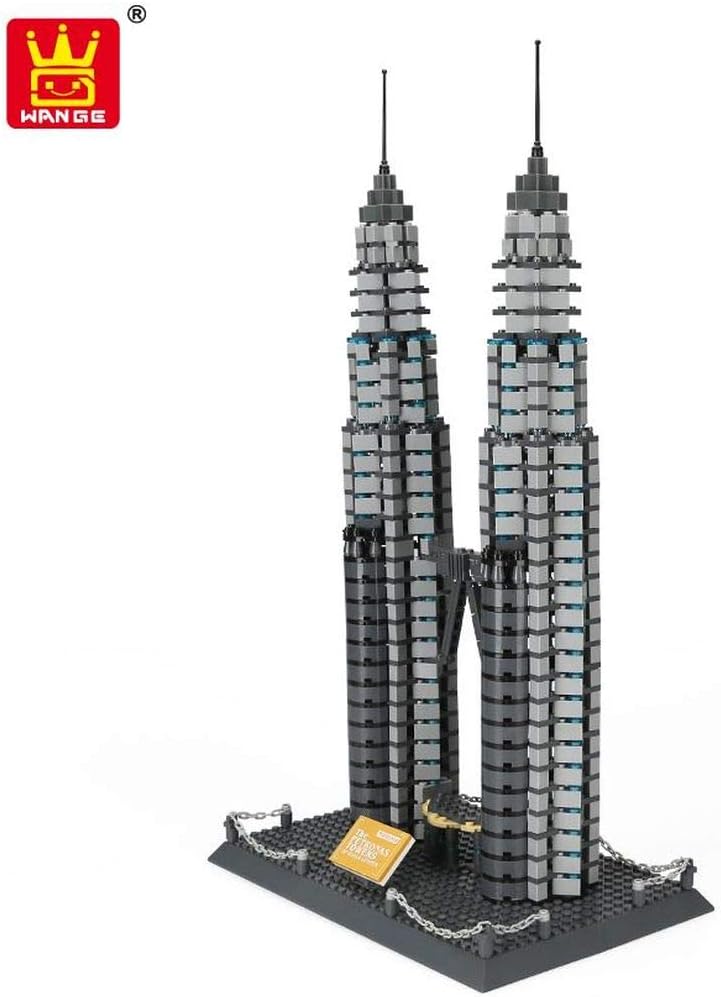 Petronas Twin Towers Building Blocks Model - 1173 pieces