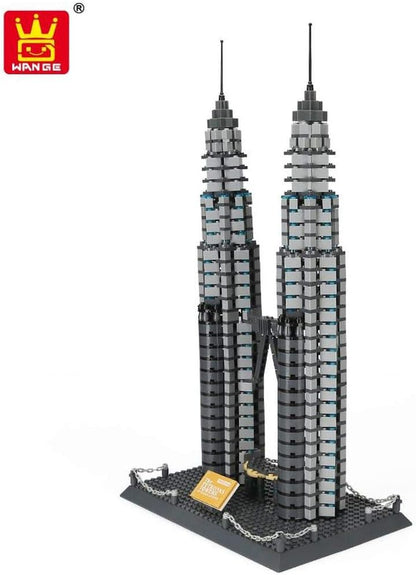 Petronas Twin Towers Building Blocks Model - 1173 pieces