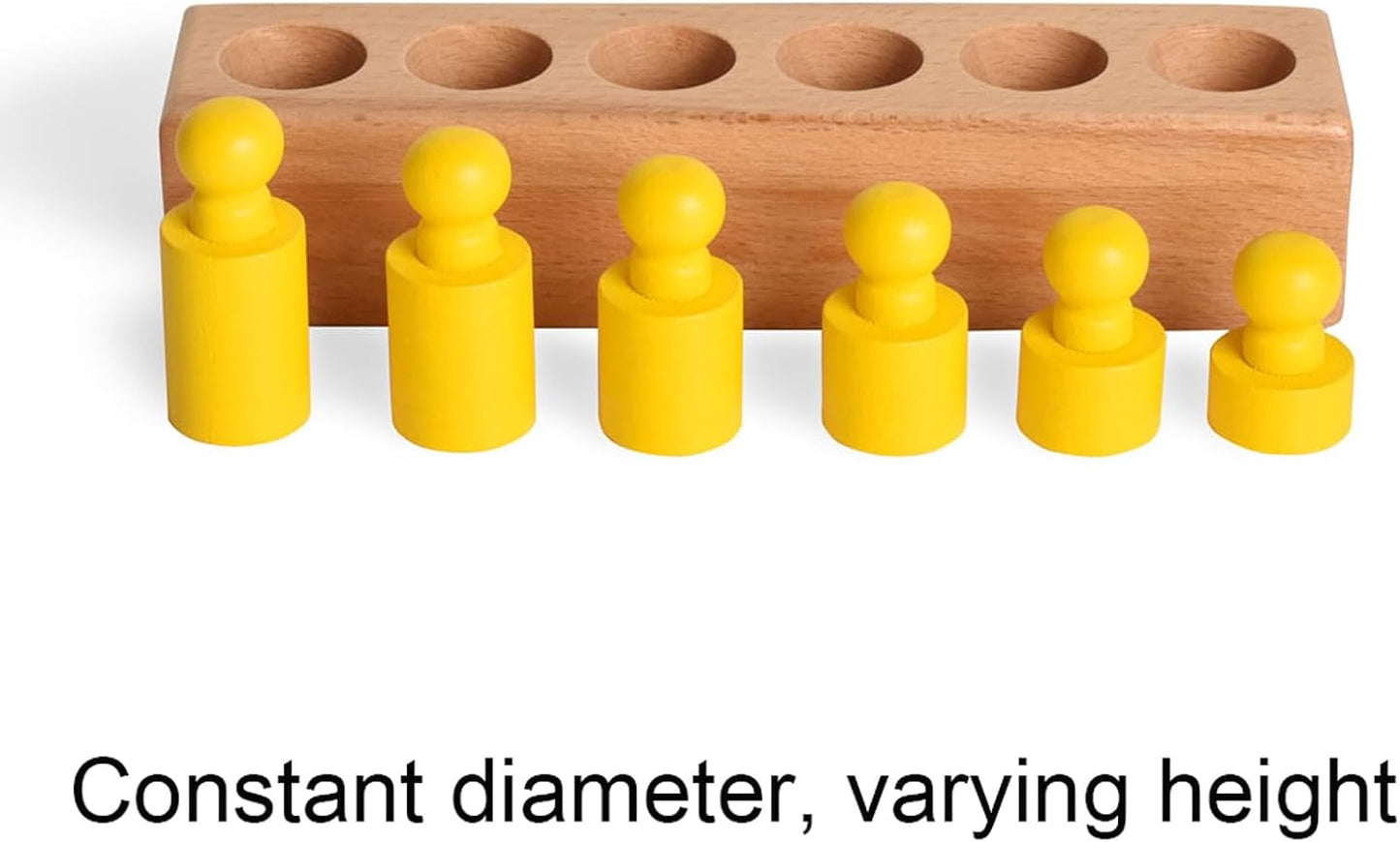 Wooden knob cylinders