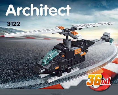 Architect Bricks Building Block 36 Models 256 Pieces - 122