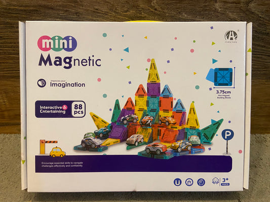 88 pieces Mini magnetic tiles