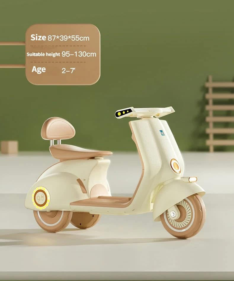 Electric Vespa 6V kids- Beige