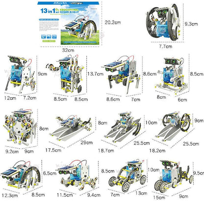 14 in 1 DIY Solar Robot Logical Experiments