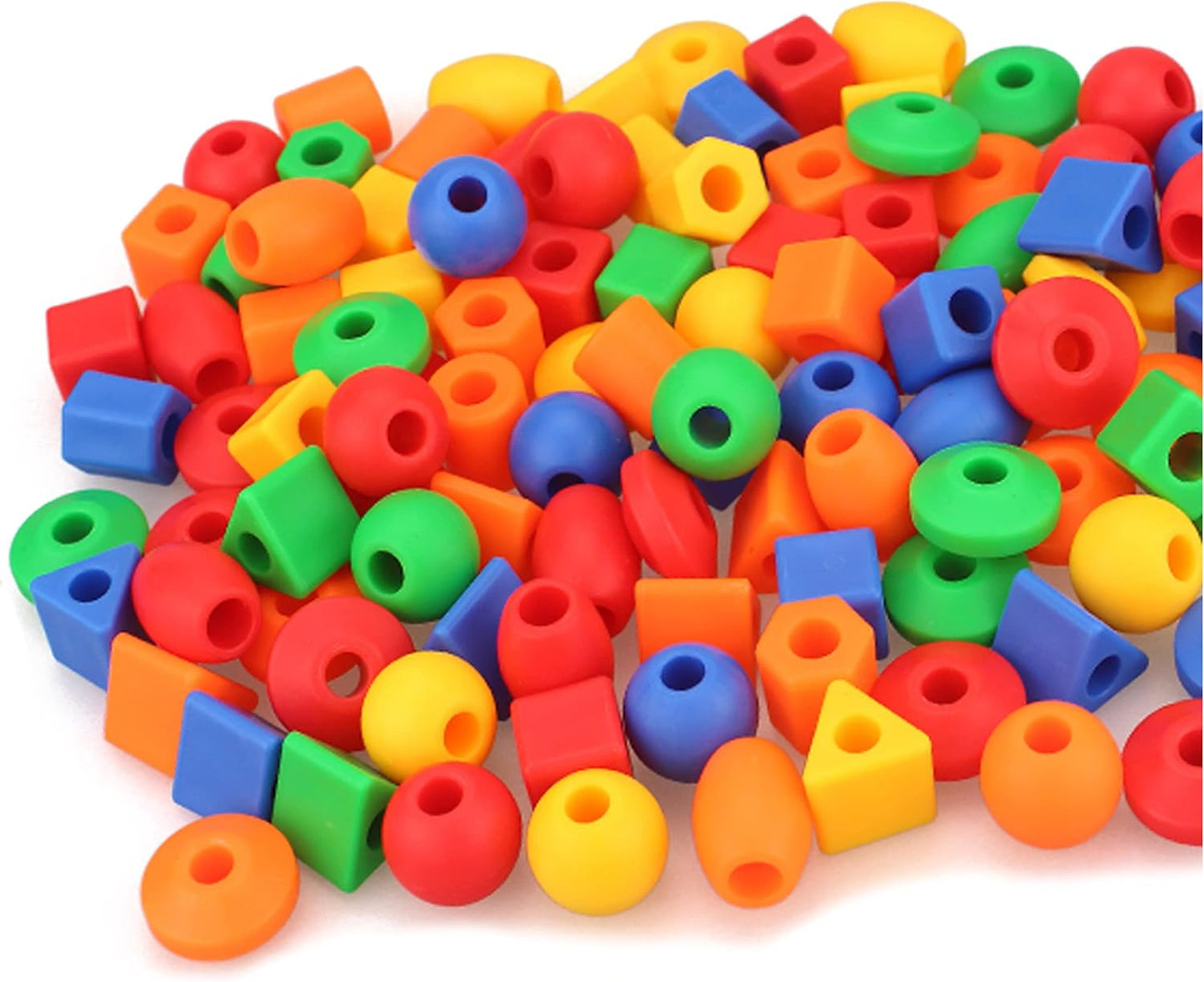 Plastic lacing beads-Small