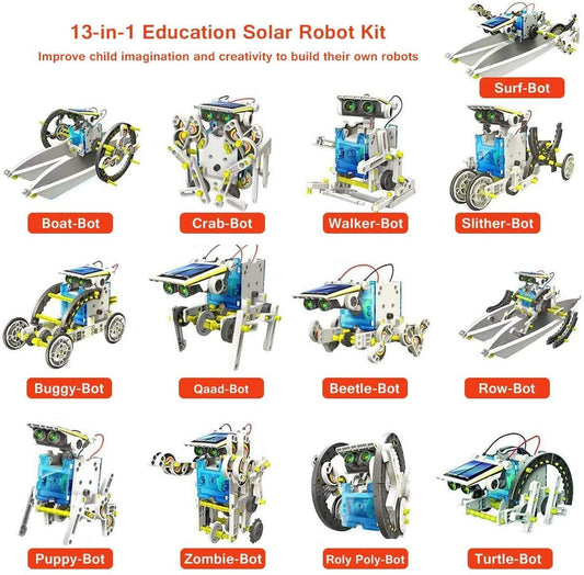 14 in 1 DIY Solar Robot Logical Experiments