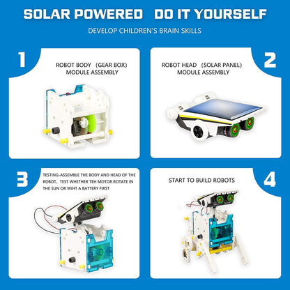 14 in 1 DIY Solar Robot Logical Experiments