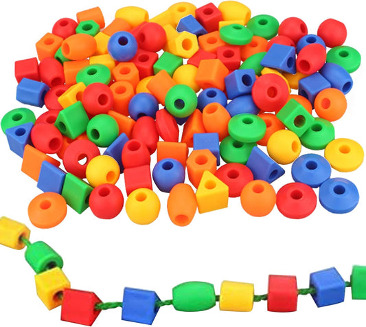 Plastic lacing beads-Small
