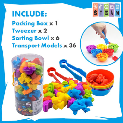 Transport classification sorting toy