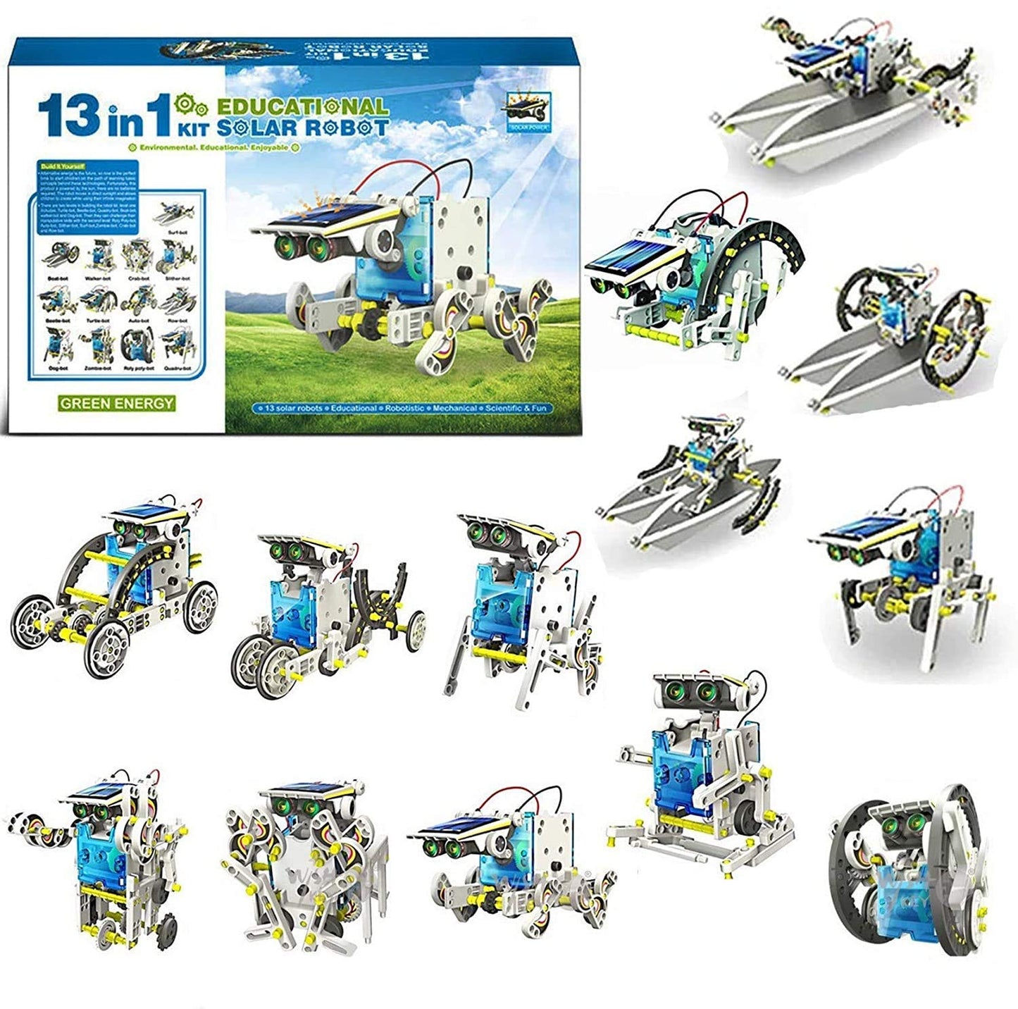 14 in 1 DIY Solar Robot Logical Experiments