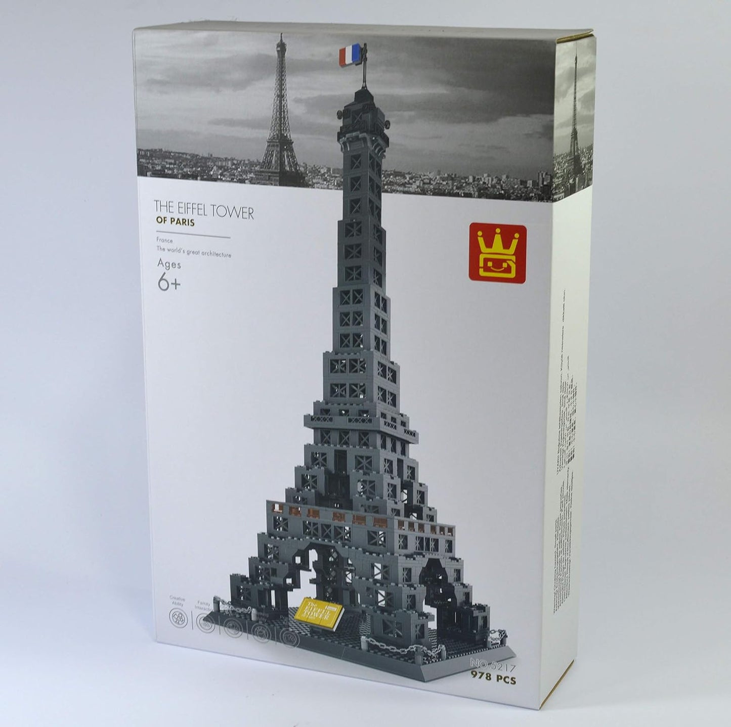 Eiffel Tower of Paris Building Blocks Model - 976 Pieces