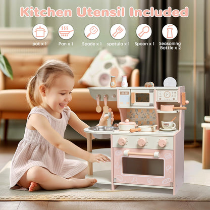 Pretend Kitchen Playset with Coffee Maker