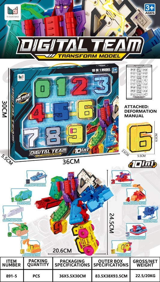 Digital Number Robot