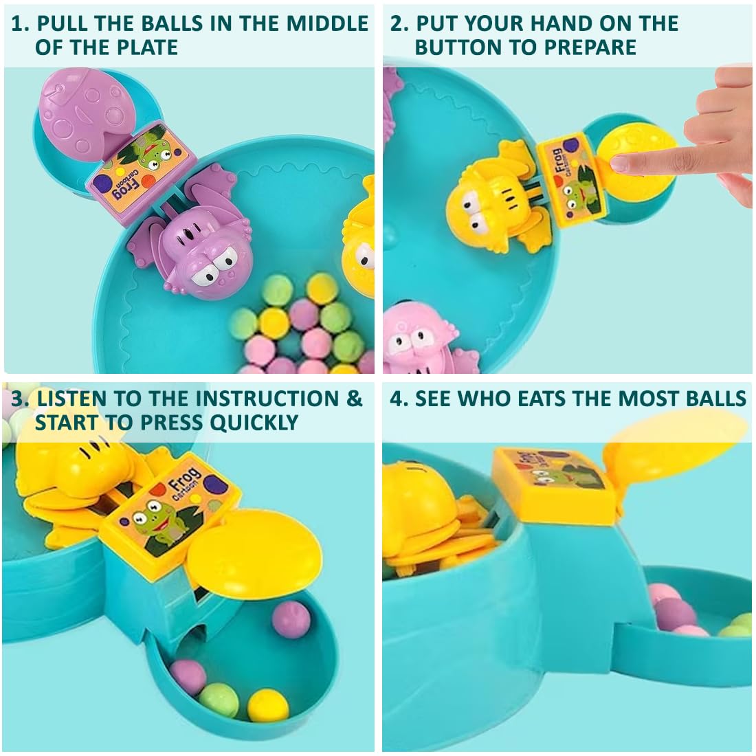 Hungry frog eating game