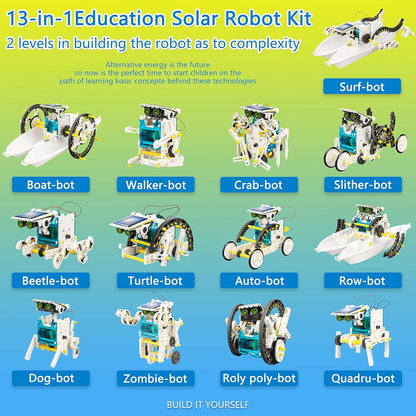 14 in 1 DIY Solar Robot Logical Experiments