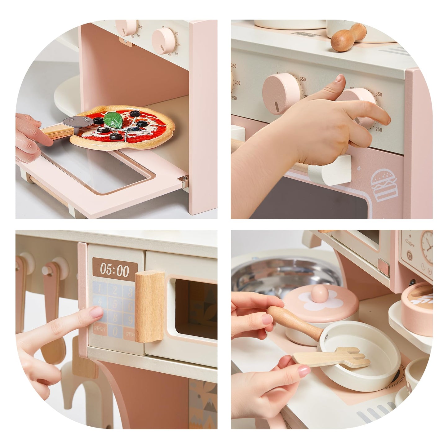 Pretend Kitchen Playset with Coffee Maker