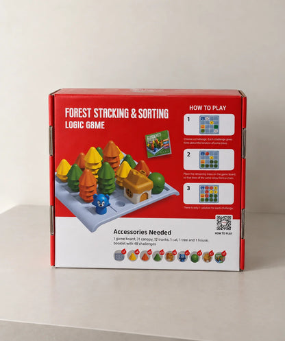 Forest stacking and sorting logic game