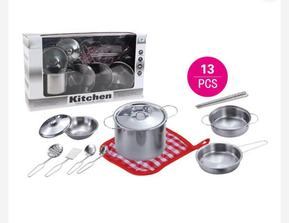 13 pieces steel utensils for kids