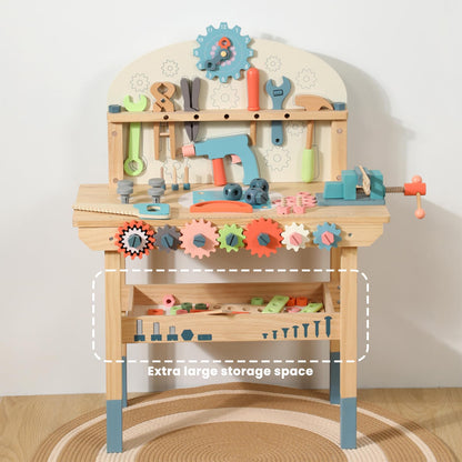 Wooden tool bench- Pretend play