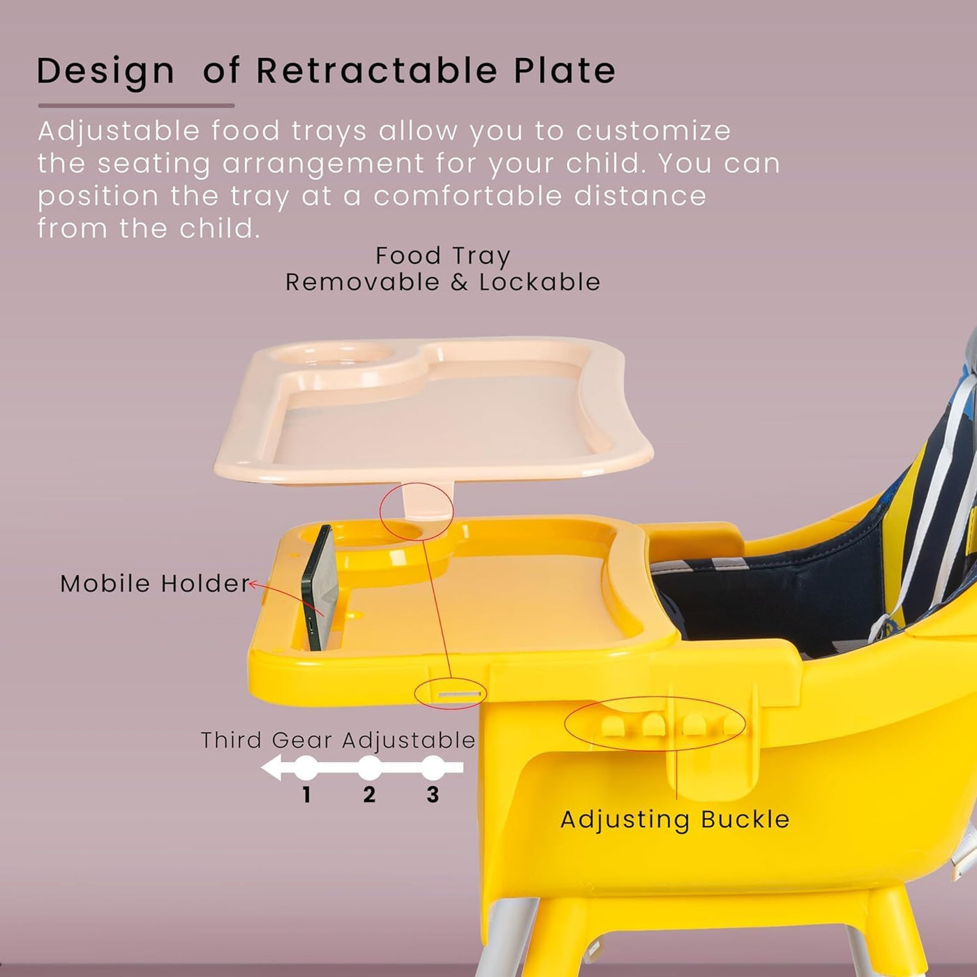 2 in 1 Baby high chair